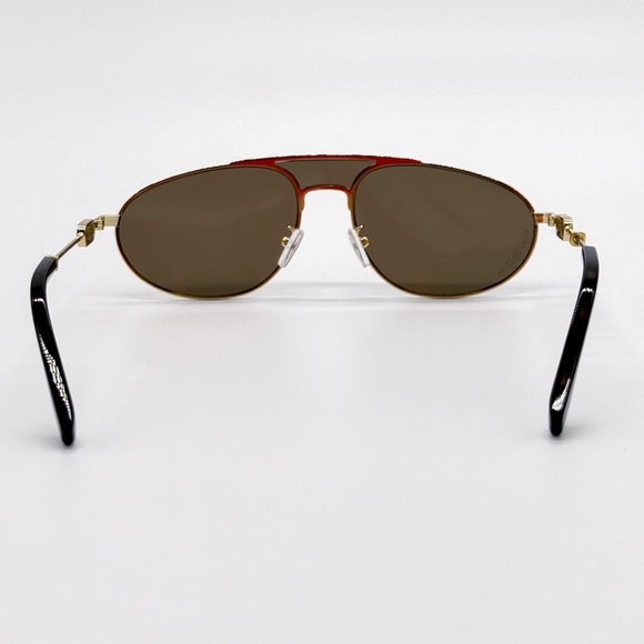 NEW FENDI FE40072U 30E SUNGLASS AVIATOR GOLD METAL UNISEX FENDI EYEWEAR - Picture 6 of 11